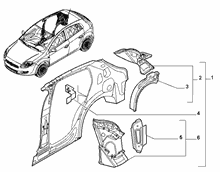70004-010 REAR SIDE FRAME STRUCTURE