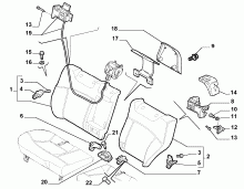 70613/03 REAR SEAT