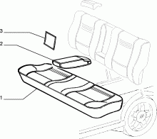 70615/00 REAR SEAT LINING