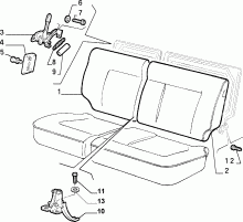 70613/01 REAR SEAT