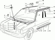 70712/00 НАРУЖНЫЕ НАКЛАДКИ И УПЛОТНИТЕЛИ 