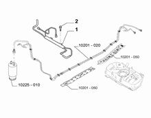 10201-030 ENGINE WELL FUEL PIPES
