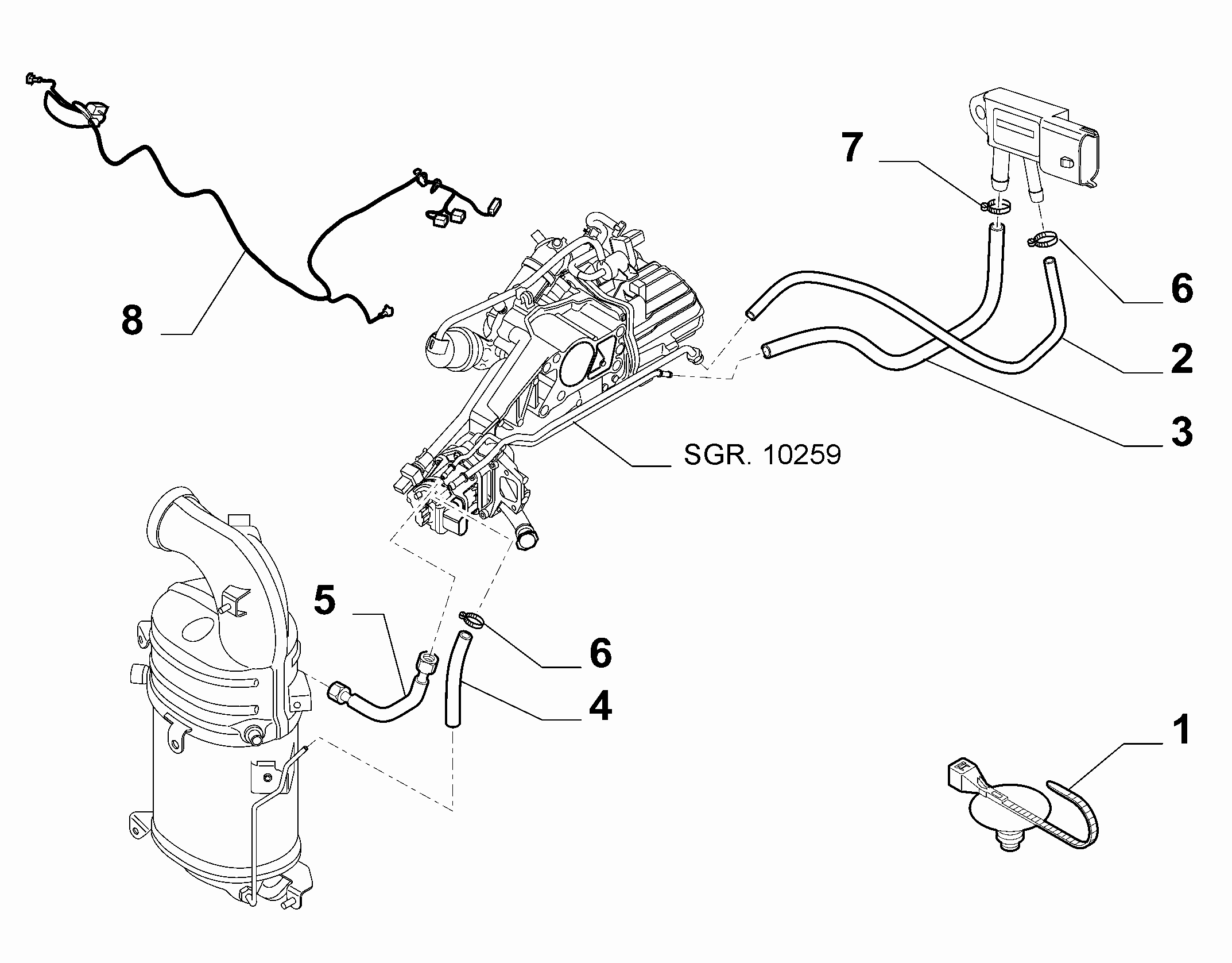 10260-020 PRESSURE SENSOR PIPING