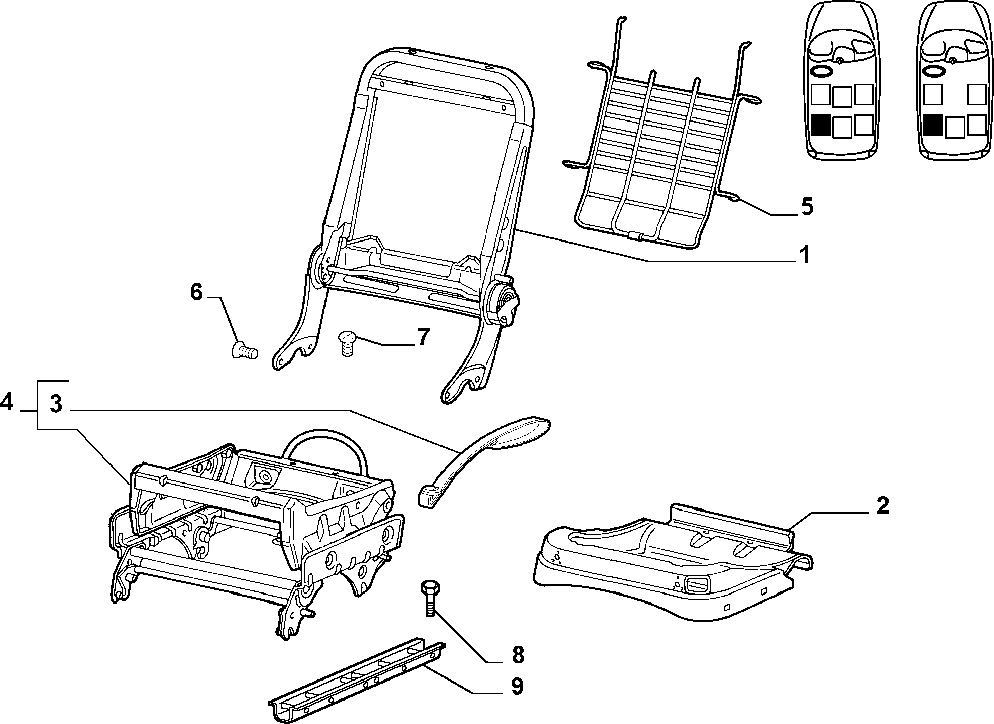 70613/01 REAR SEAT