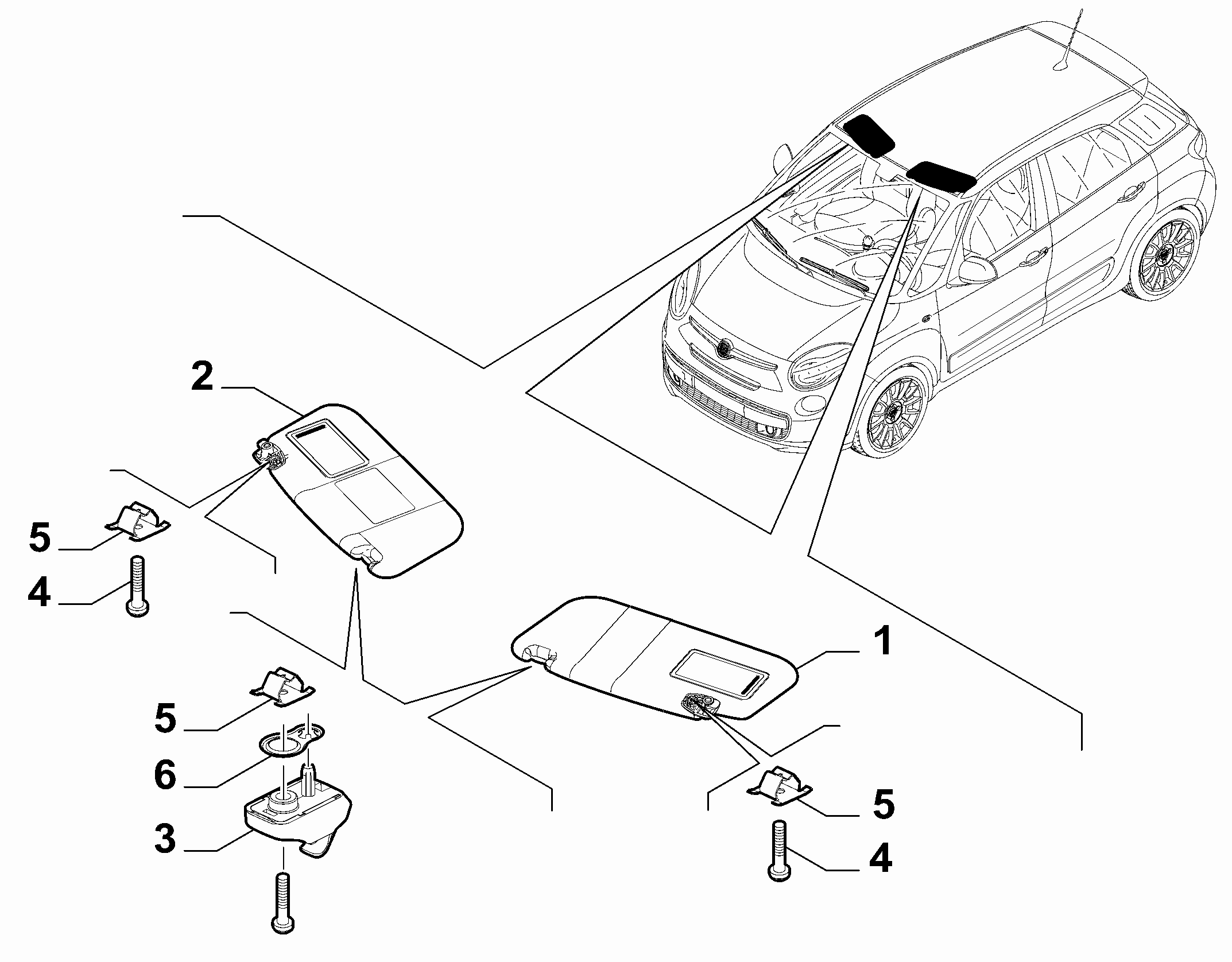 70525-010 SUN VISOR