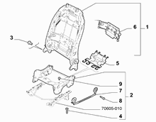70601-020 FRONT SEAT FRAME