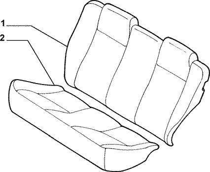 70615/03 REAR SEAT LINING