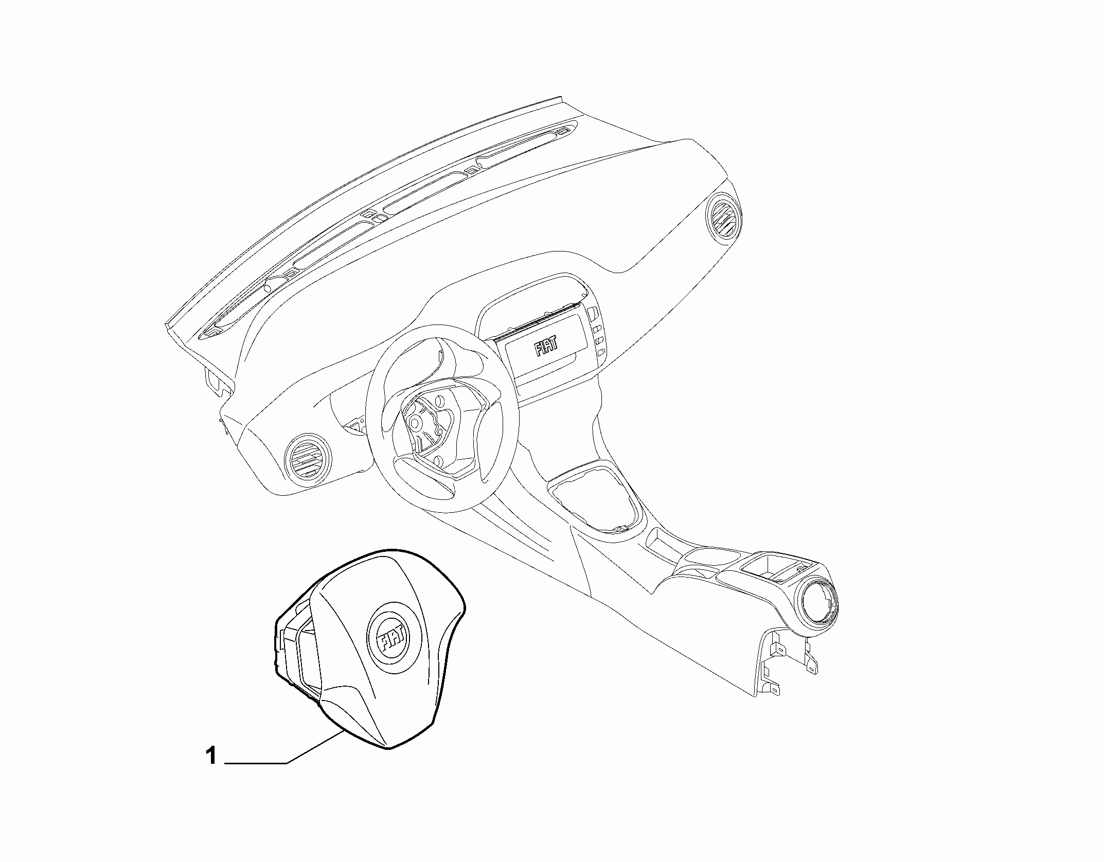 55508-010 DRIVERS AIRBAG
