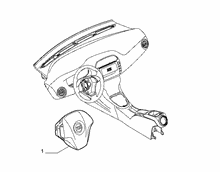 55508-010 DRIVERS AIRBAG