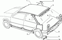 70020/00 КУЗОВ, ОБЛИЦОВКИ (ЗАДНЯЯ ЧАСТЬ)