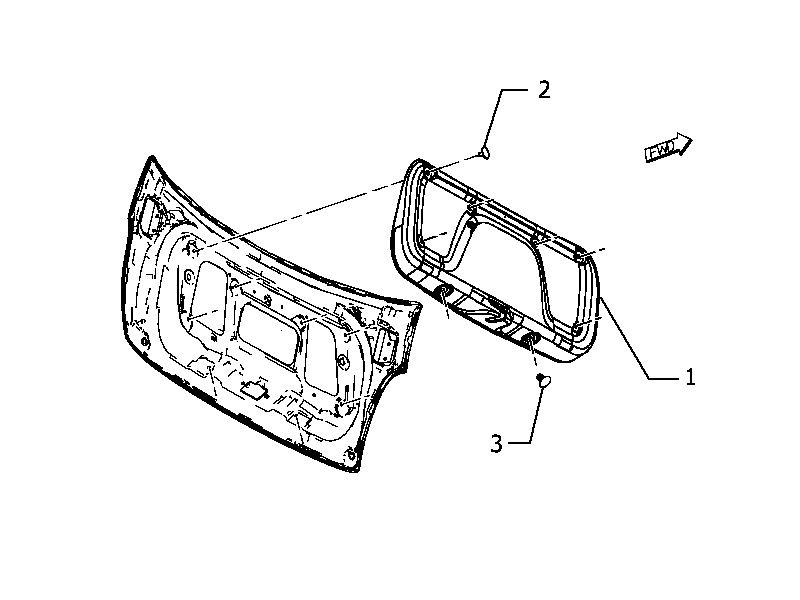 70148-030 INTERNAL REAR DOOR LINING
