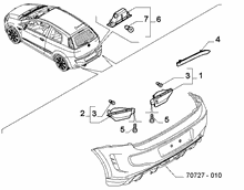55401-040 REVERSE FOG TAIL LAMP