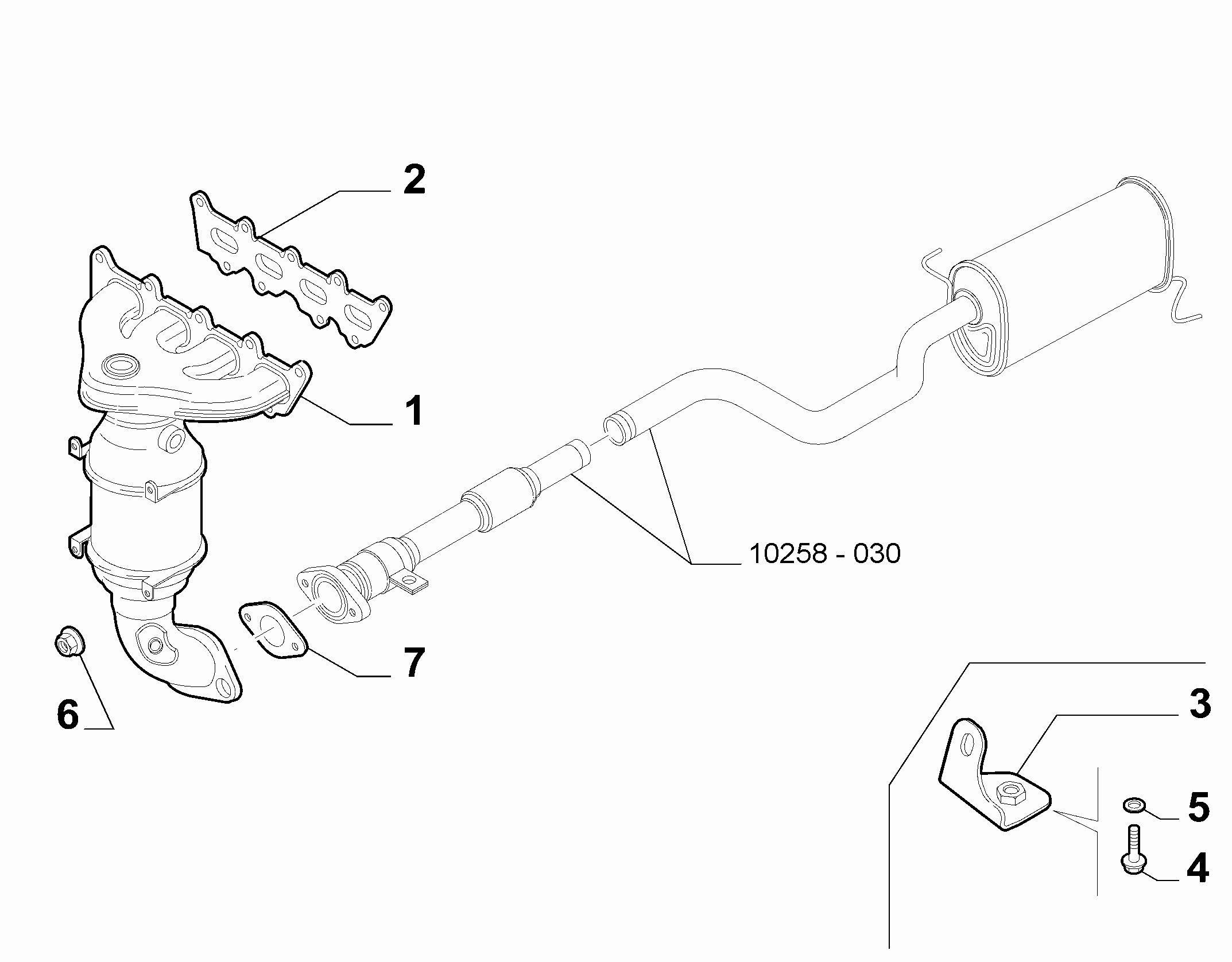 10258-010 FRONT PIPING