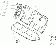 70613/00 REAR SEAT 