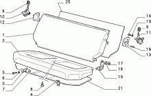 70613/01 REAR SEAT