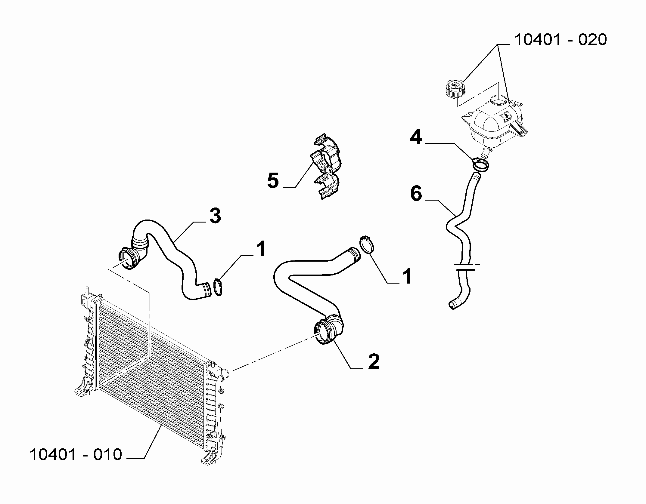 10401-030 RADIATOR PIPING