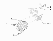 55301-010 ALTERNATOR AND MOUNTING