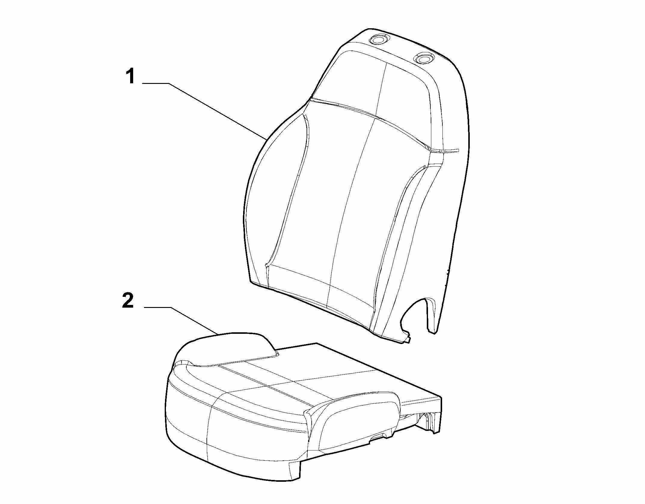 70601-010 FRONT SEAT PADDING