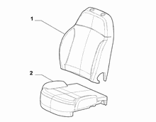70601-010 FRONT SEAT PADDING