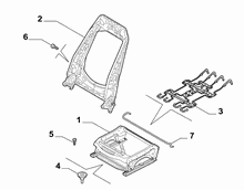 70601-020 FRONT SEAT FRAME