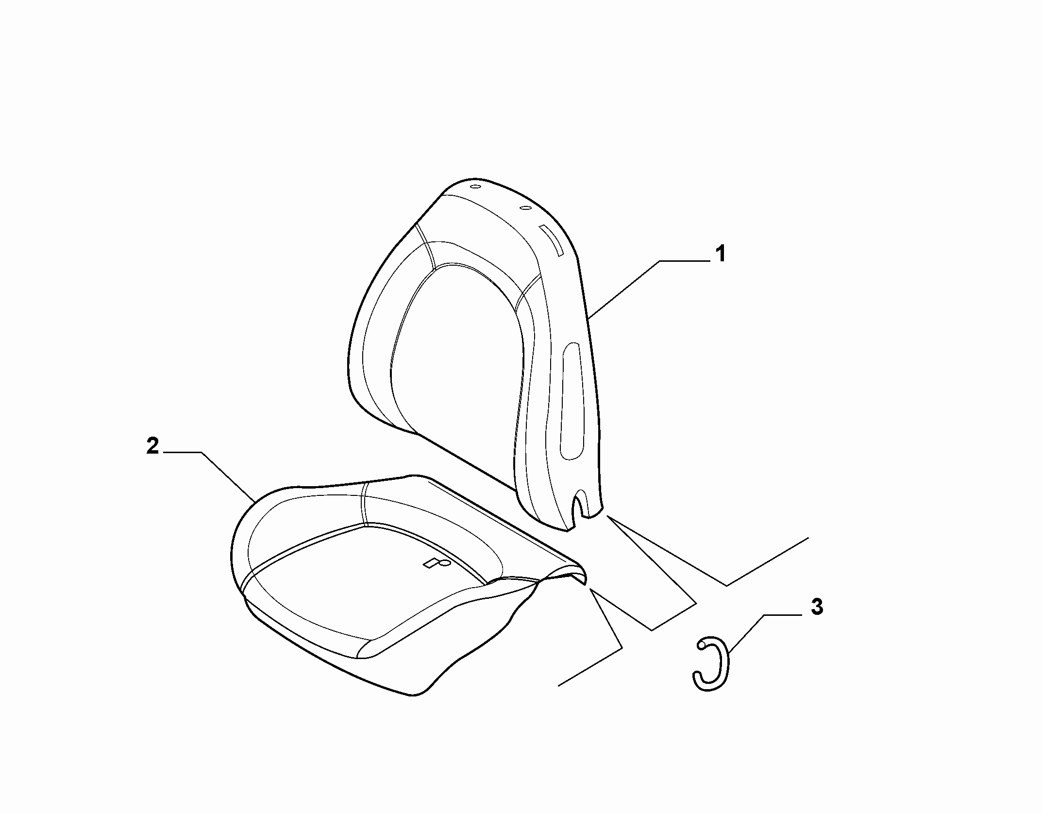 70601-010 FRONT SEAT PADDING