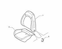 70601-010 FRONT SEAT PADDING