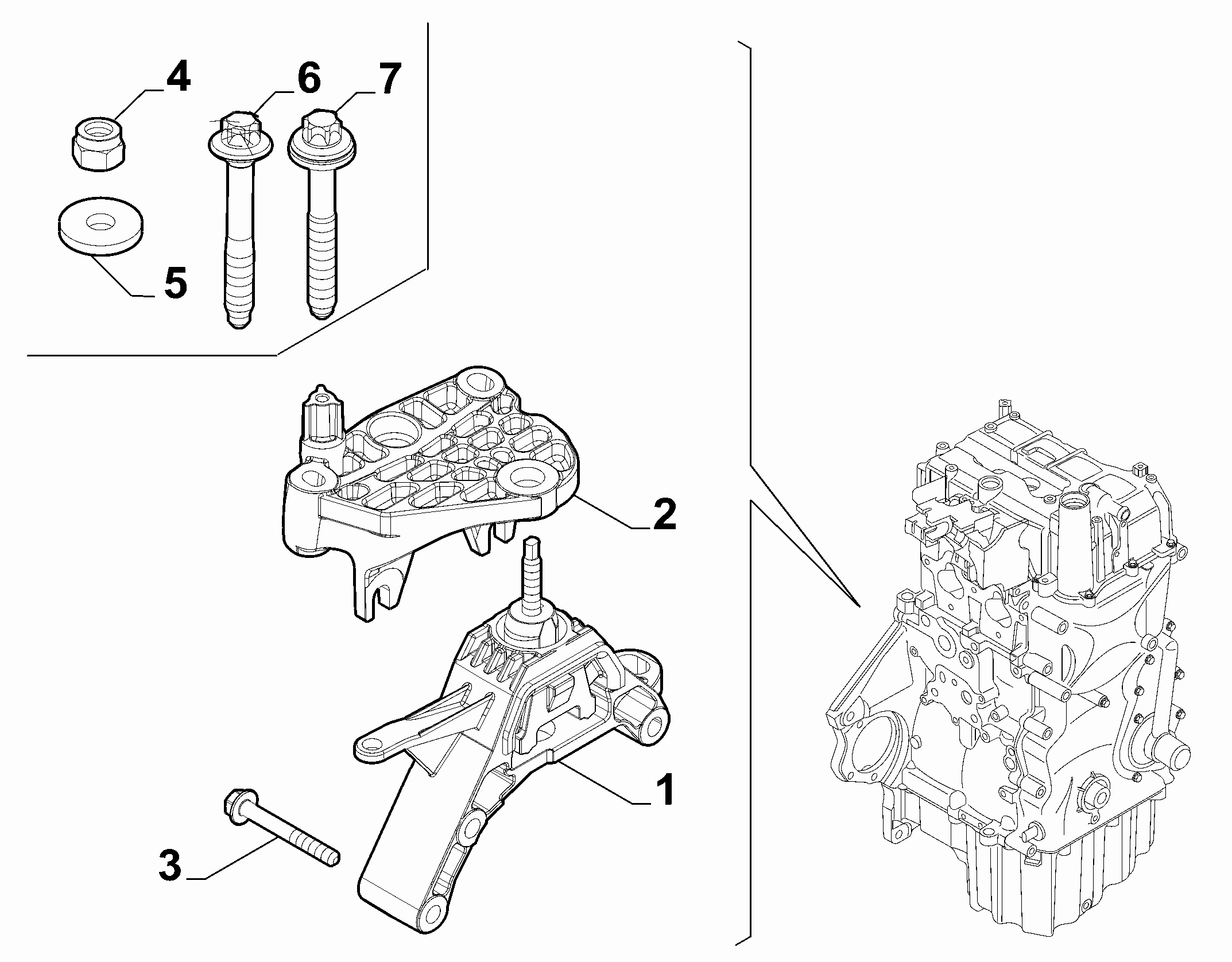 10002-020 GEARBOX INLET SCREW ANCHOR SUSPENSION