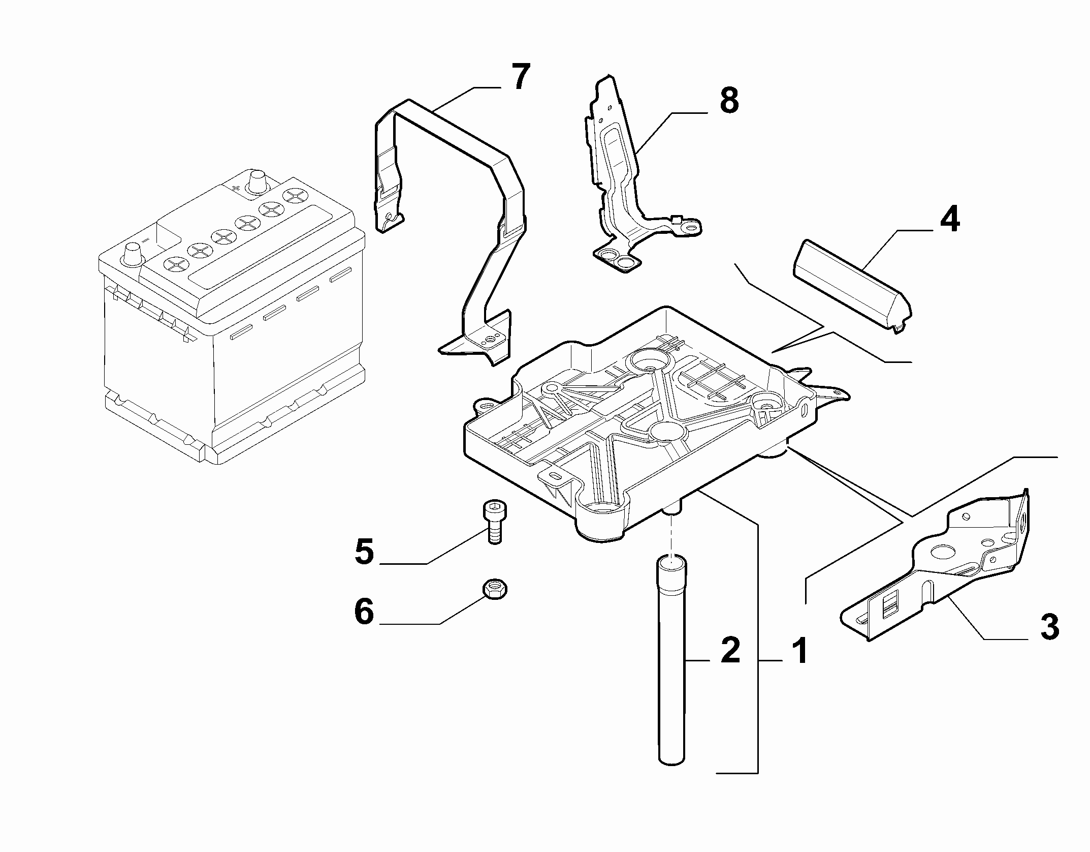 55300-030 BATTERY SUPPORT