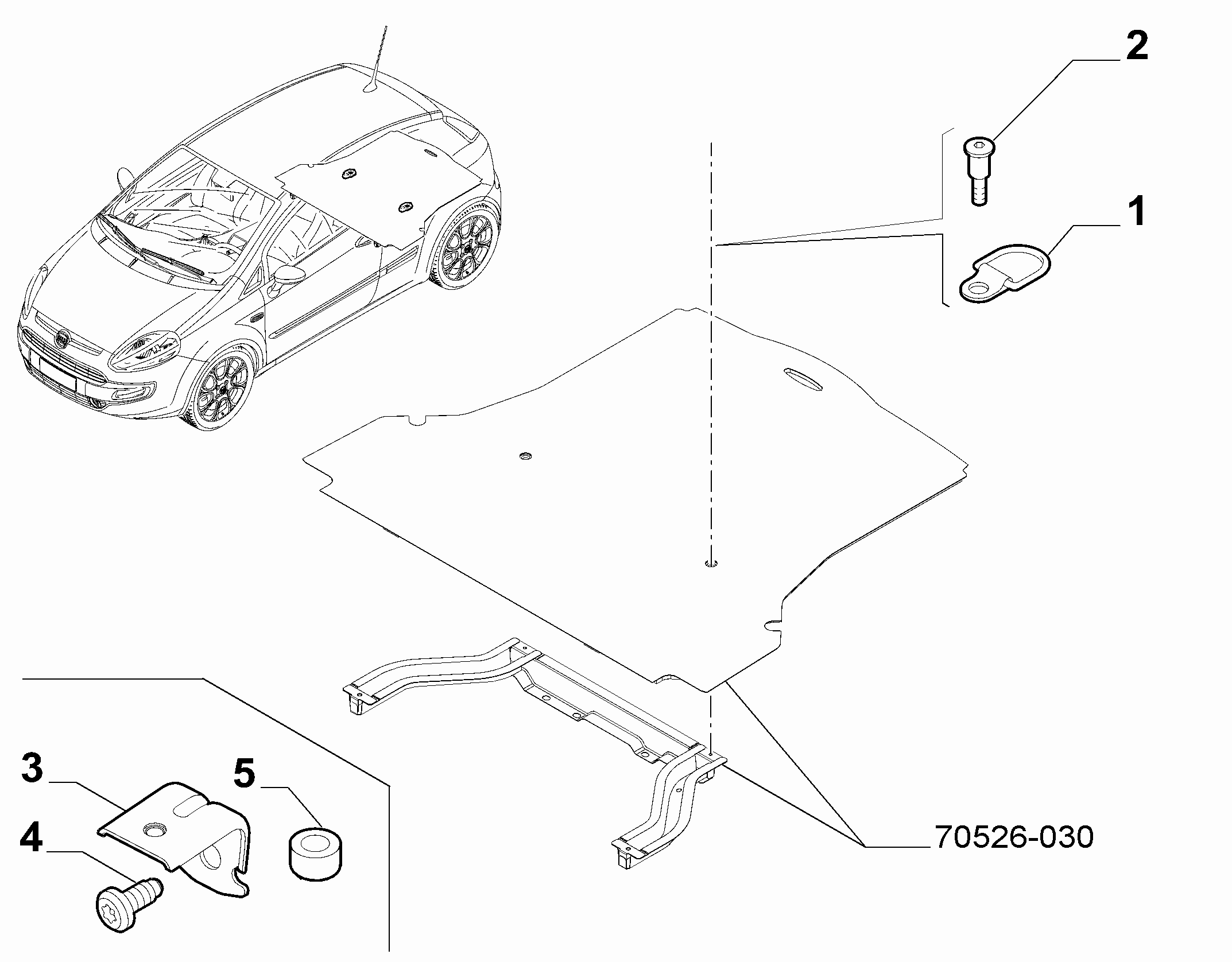 70526-040 COVER ACCESSORIES FOR INSIDE LUGGAGE SPACE