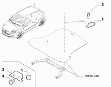 70526-040 COVER ACCESSORIES FOR INSIDE LUGGAGE SPACE