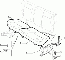 70613/01 REAR SEAT