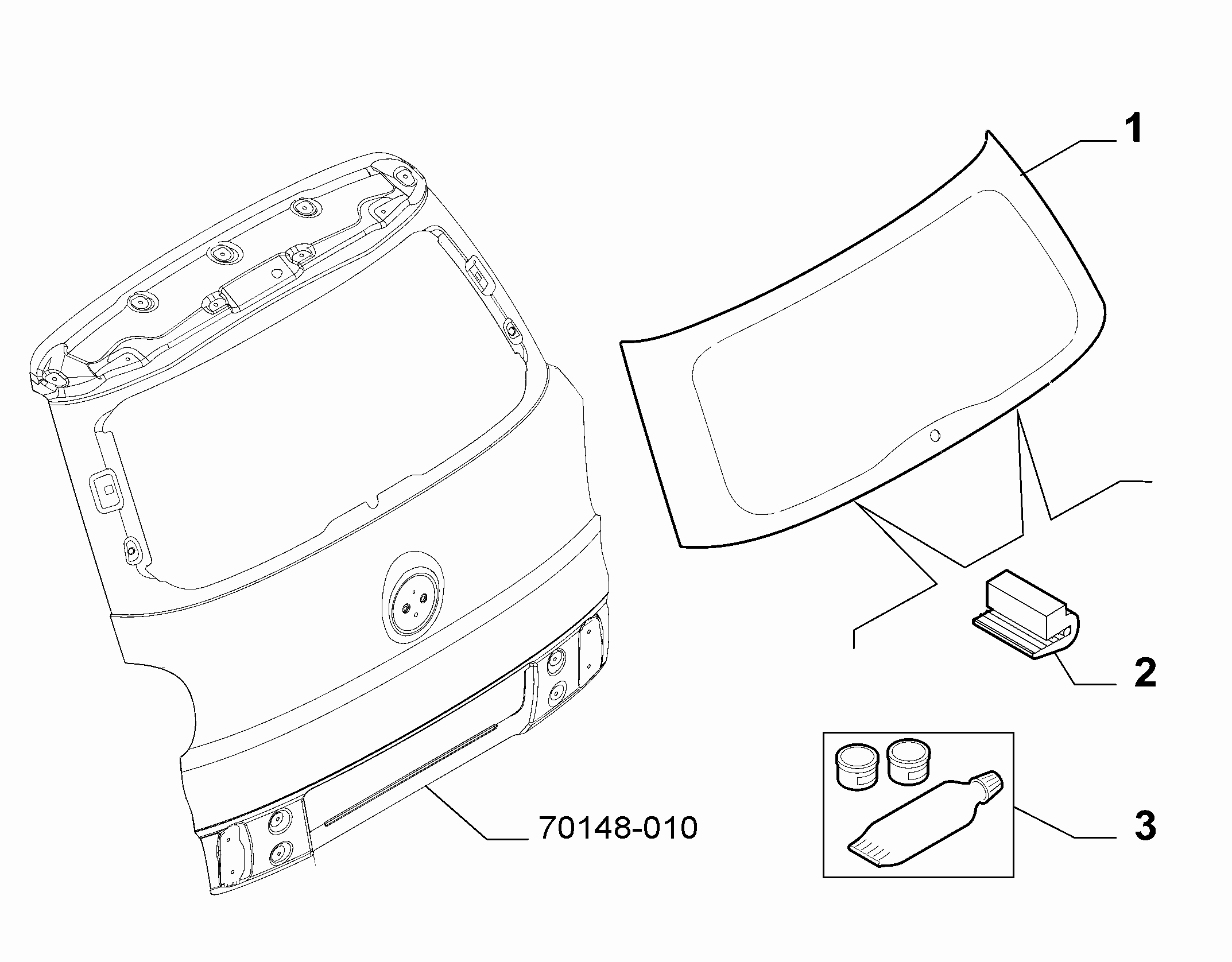 70148-040 REAR WIPER