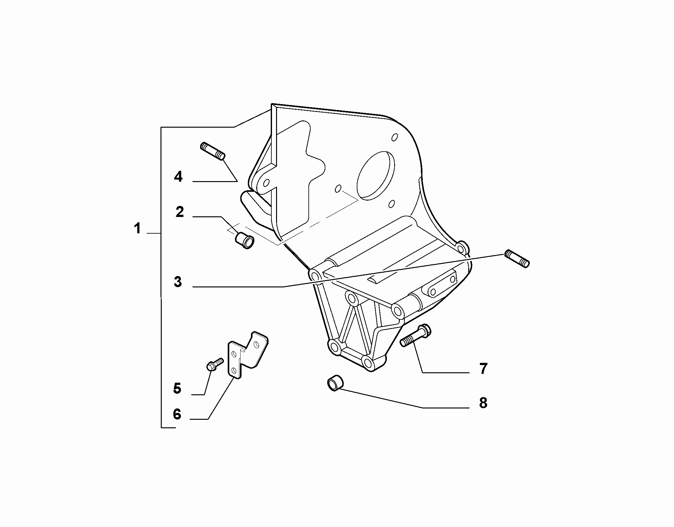 10226-015 ENGINE PUMP SUPPORTS
