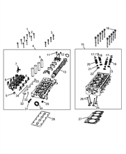 10101-020 CYLINDER HEAD AND GASKETS