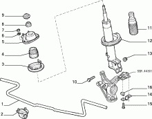 44301/00 ПЕРЕДНЯЯ ПОДВЕСКА 