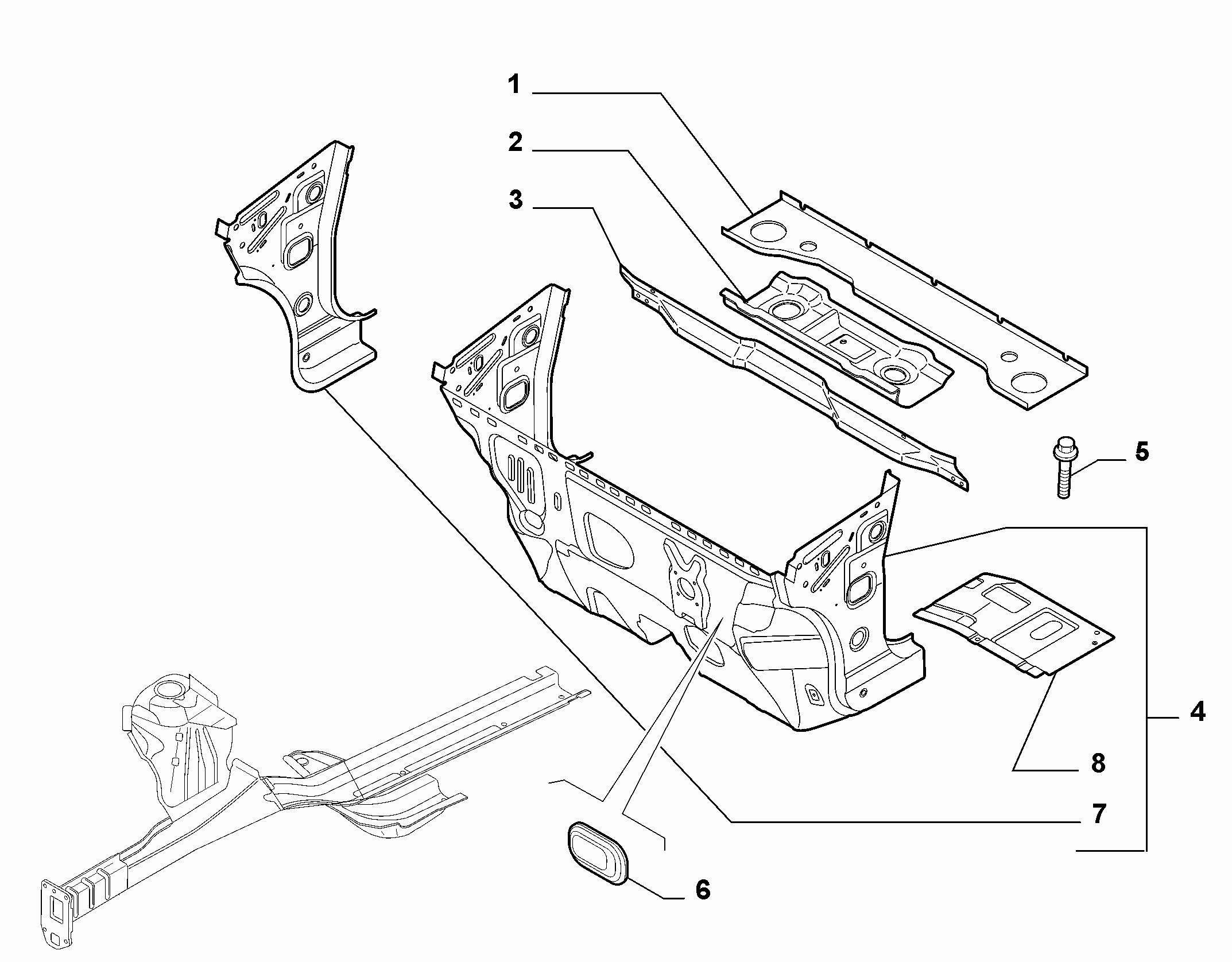 70002-040 INSTRUMENT PANEL WALL 