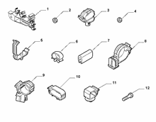 55527-010 CABLE SET FIXINGS