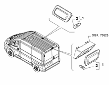 55402-020 FRONT CIELING LAMP
