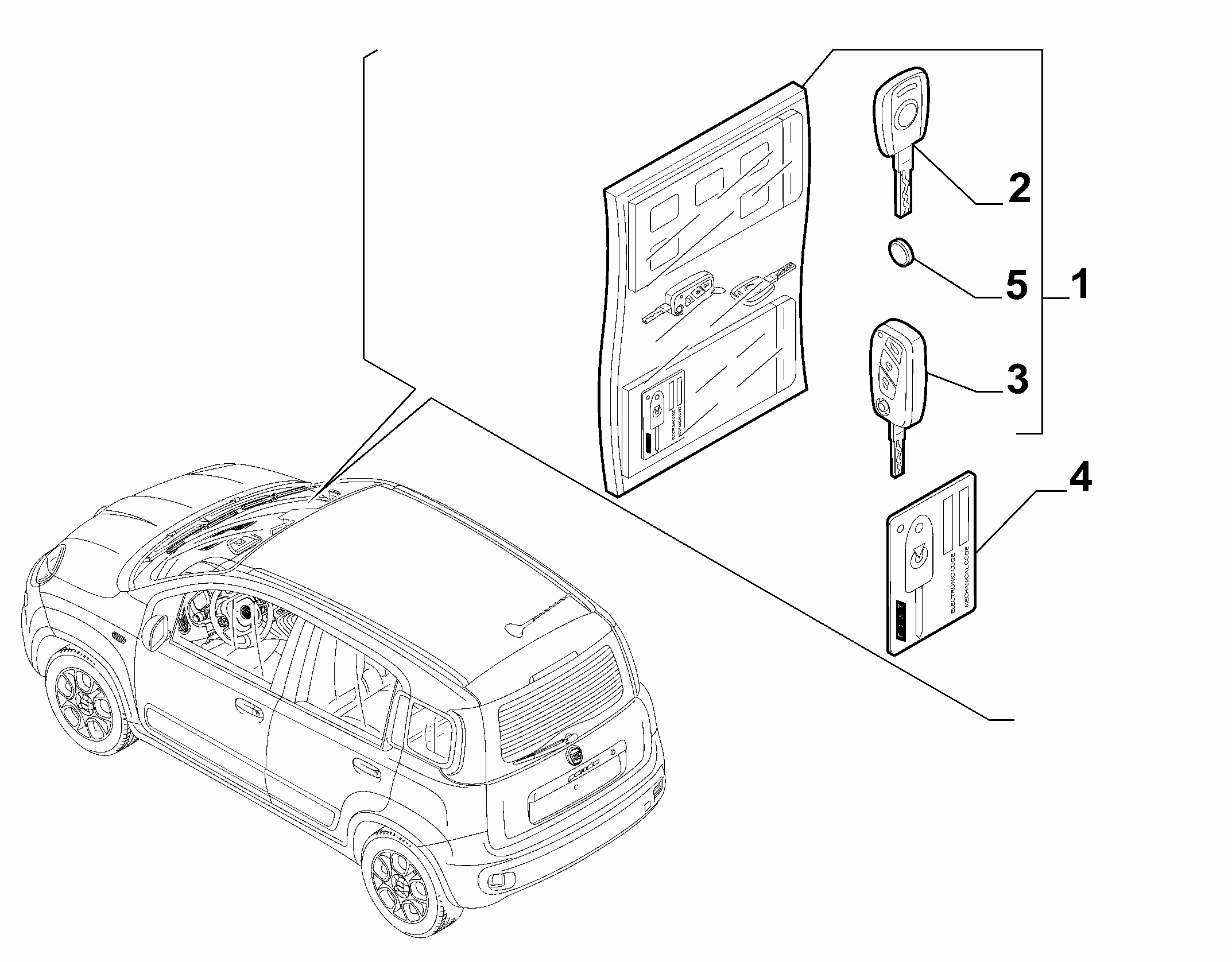55202-020 KEY KIT AND OPENING SYSTEM