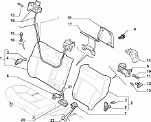 70613/03 REAR SEAT