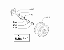 44321-010 REAR FUSE AND HUB
