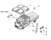 70523-100 REAR COVERS, UPPER SIDE