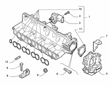 10255-010 INTAKE MANIFOLD AND BUTTERFLY CLIPS