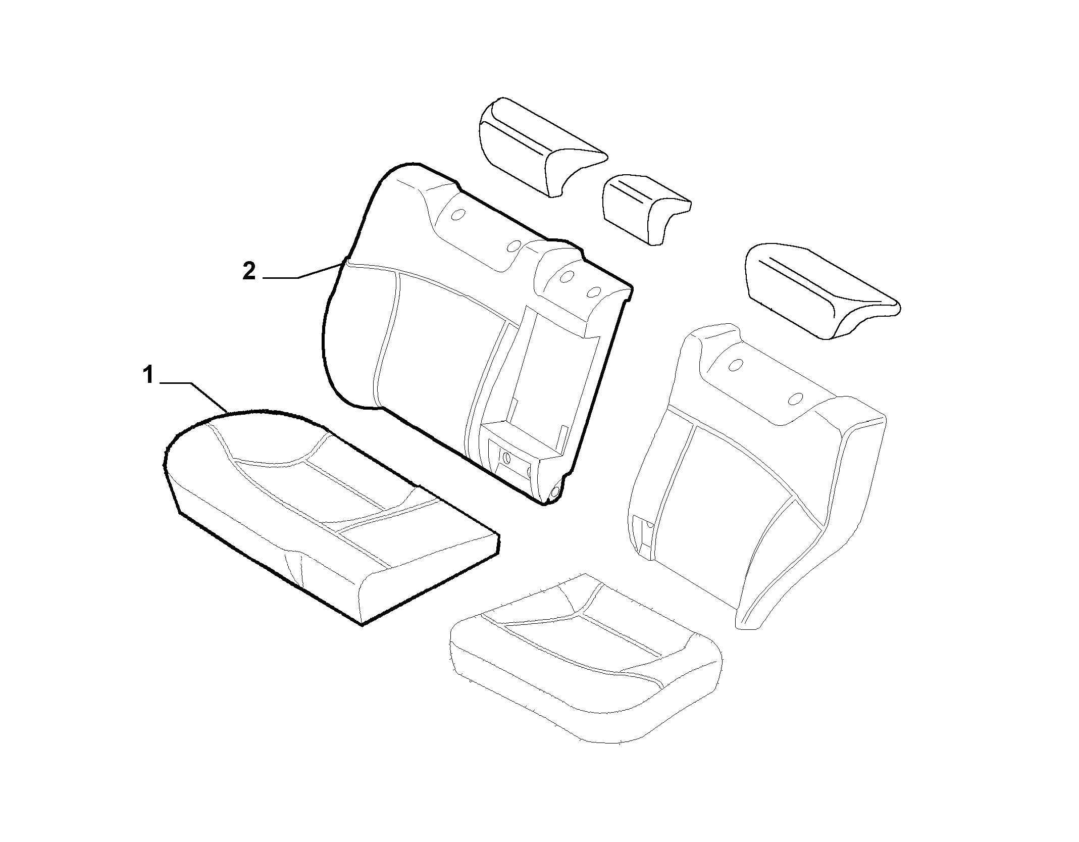 70615/03 REAR SEAT LINING