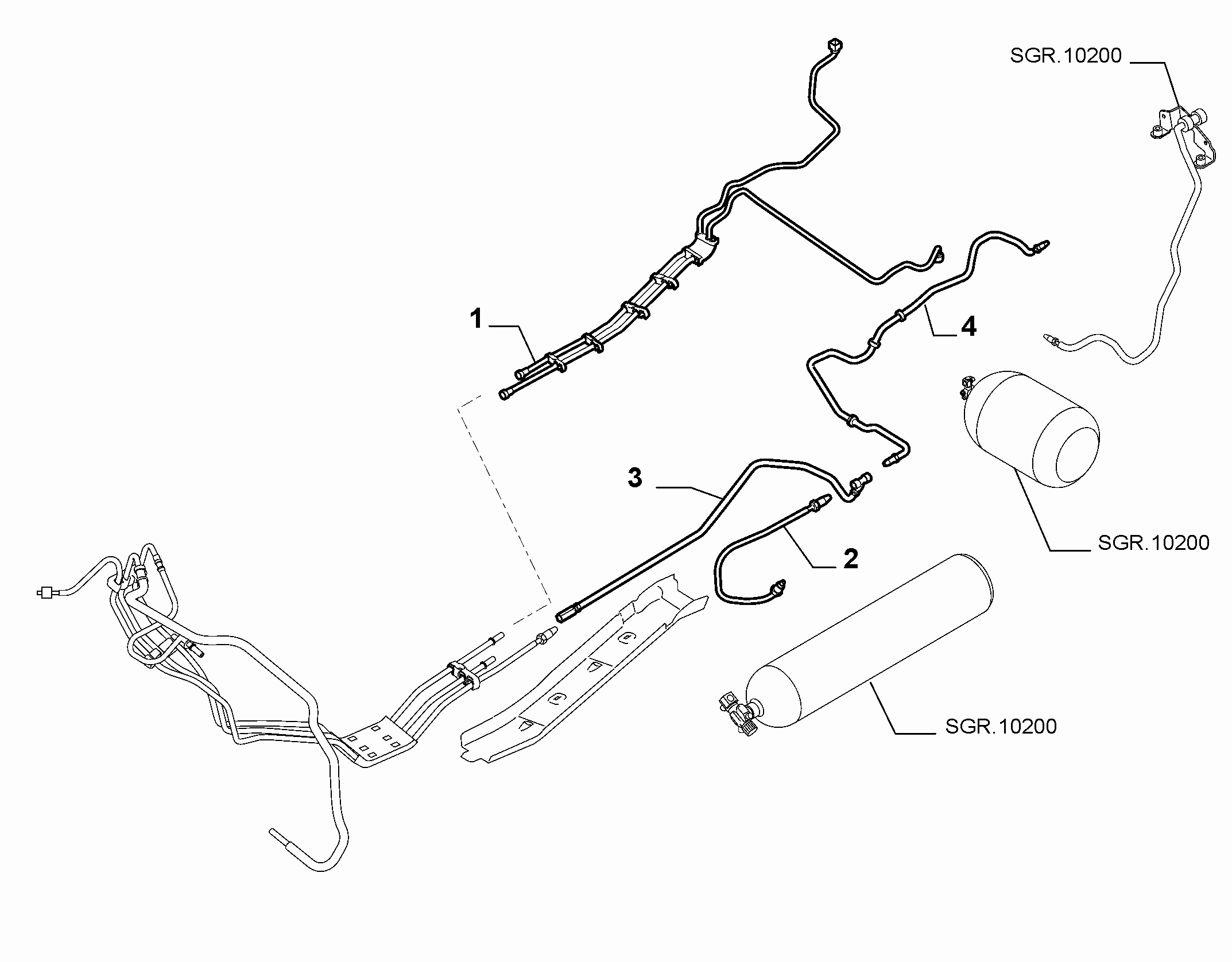 10201-020 UNDERSIDE FUEL PIPES