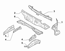 70002-040 INSTRUMENT PANEL WALL 
