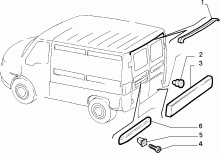 70712/00 НАРУЖНЫЕ НАКЛАДКИ И УПЛОТНИТЕЛИ 