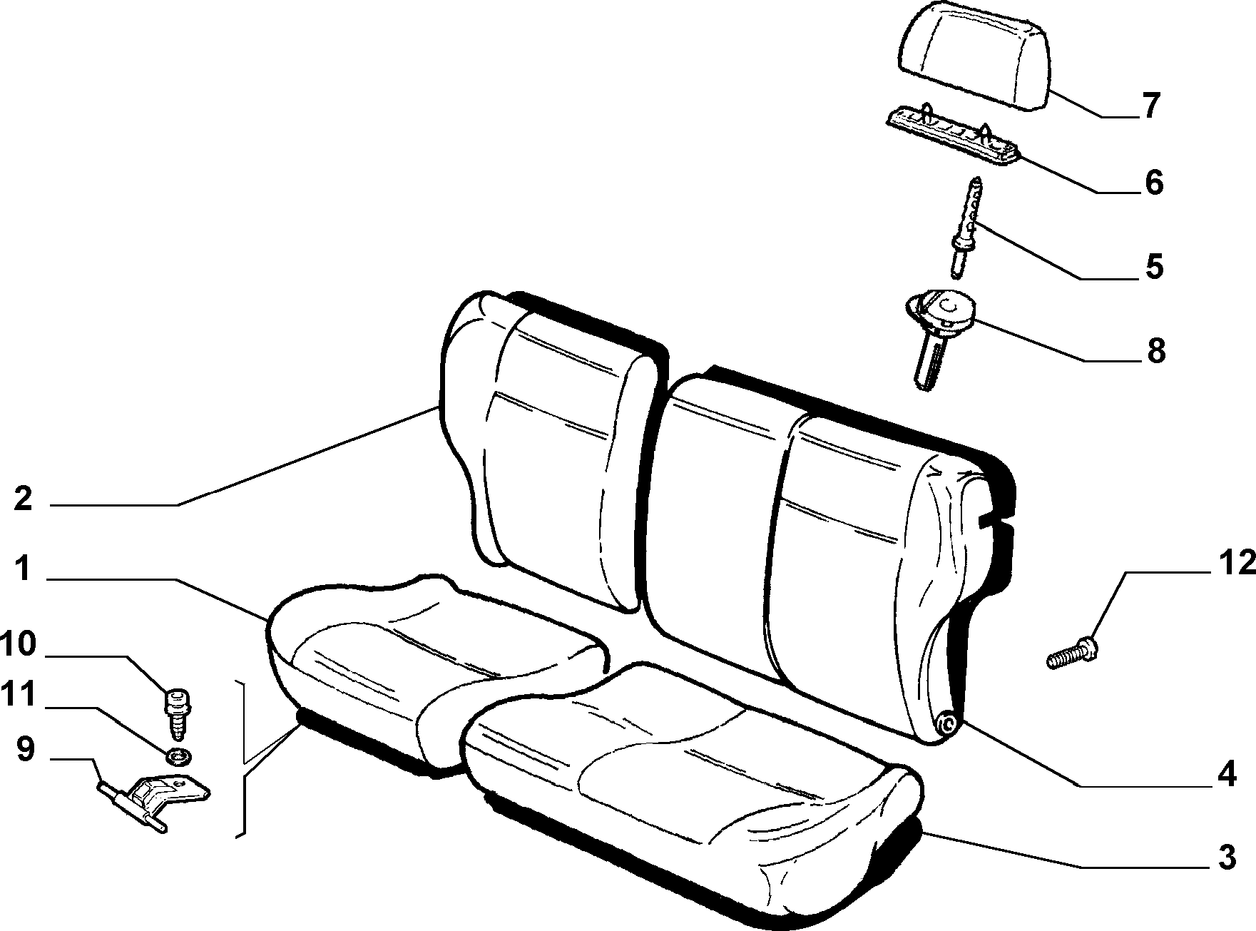 70613/01 REAR SEAT