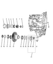 21201-090 AUTOMATIC TRANSMISSION GEAR UNIT