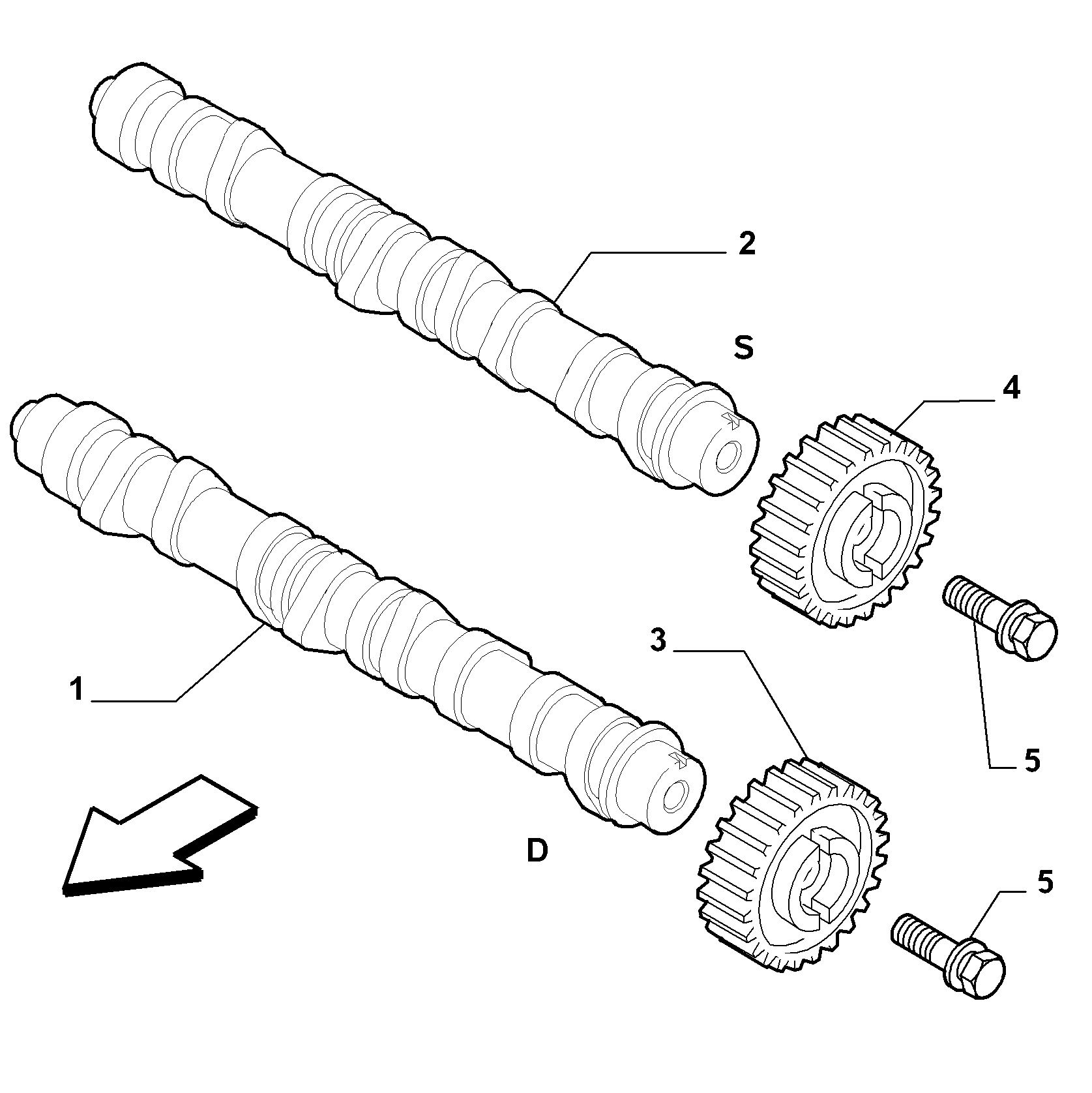10107-010 CRANKSHAFT AND GEAR TIMING SYSTEM